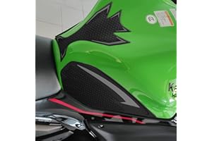 BYEMTTY Motorcycle Tank Grip Protector Pads, Anti-Slip Honeycomb Design, Compatible with Suitable for Kawasaki Ninja 650 2017-2024 Z650 2019-2024 (gray)