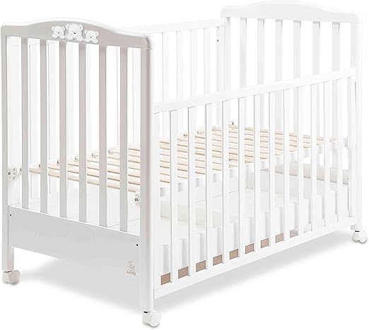 white metal cot