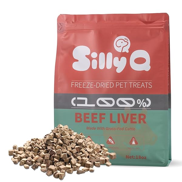 18OZ FREEZE DRIED BEEF LIVER DOG TREATS &...