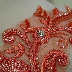 3D Beaded Lace Applique Light Luxury Clothing