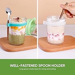 KITCHOP Overnight Oats Containers with Lids and