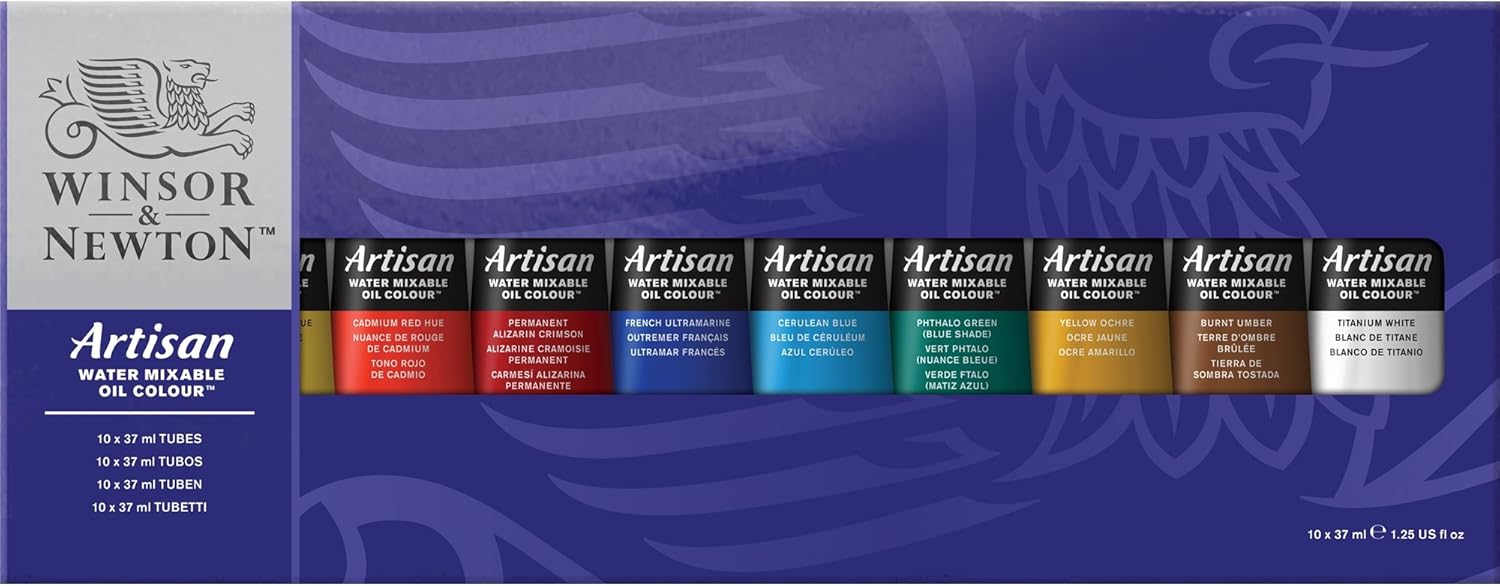 Winsor & Newton, Winton Oil Colour, 10x37ml Tube Set, 10 X 37ml Tube Set, 370 ml (Pack of 1)