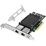 NETELY PCIE X8 to 2X 10GbE NIC Card, 2X 10Gbps RJ45