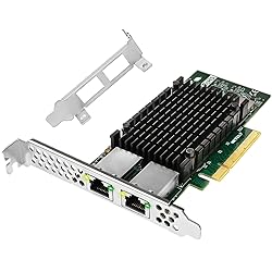 NETELY PCIE X8 to 2X 10GbE NIC Card, 2X 10Gbps RJ45