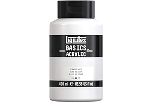 Liquitex BASICS Acrylic Paint, 400ml (13.5-oz) Bottle, Titanium White
