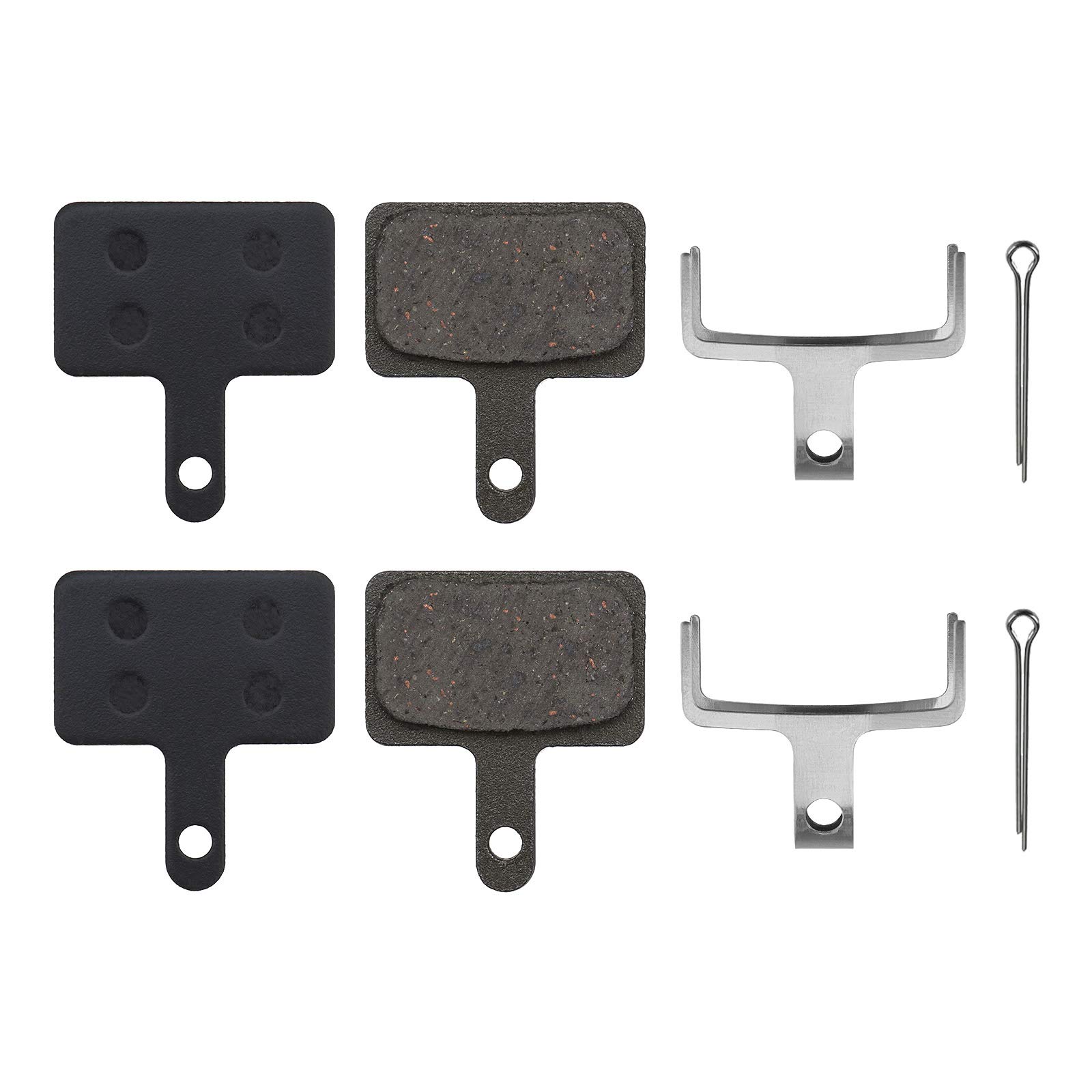 Be In Your Mind 2 Pairs Replacement Disc Brake Pads Resin Semi-metallic for Tektro A10.11 E10.11 P20.11 Aquila Auriga Orion Draco Gemini