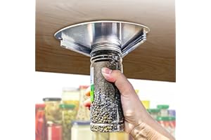 Stainless Steel Jar Opener for Seniors, Under Cabinet Jar Openers for Weak Hands, Jar Lid & Bottle Cap Opener Tool, Under Cou