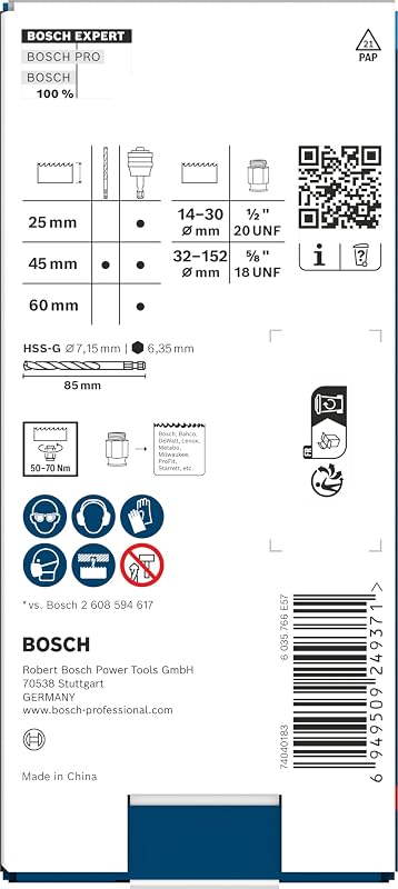 EXPERT Power Change Plus Starter Kit (per mattoni, piastrelle di ceramica tenere, Ø 7,15 mm, accessori professionali trapani)