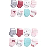 Hudson Baby unisex-baby Grow With Me Cotton Terry Socks