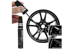 ZGyigehe 1PCS Quick & Easy Gloss Black Rim Scratch Repair Pen for Car Wheels Universal Touch Up Paint to Fix Scratches, Black