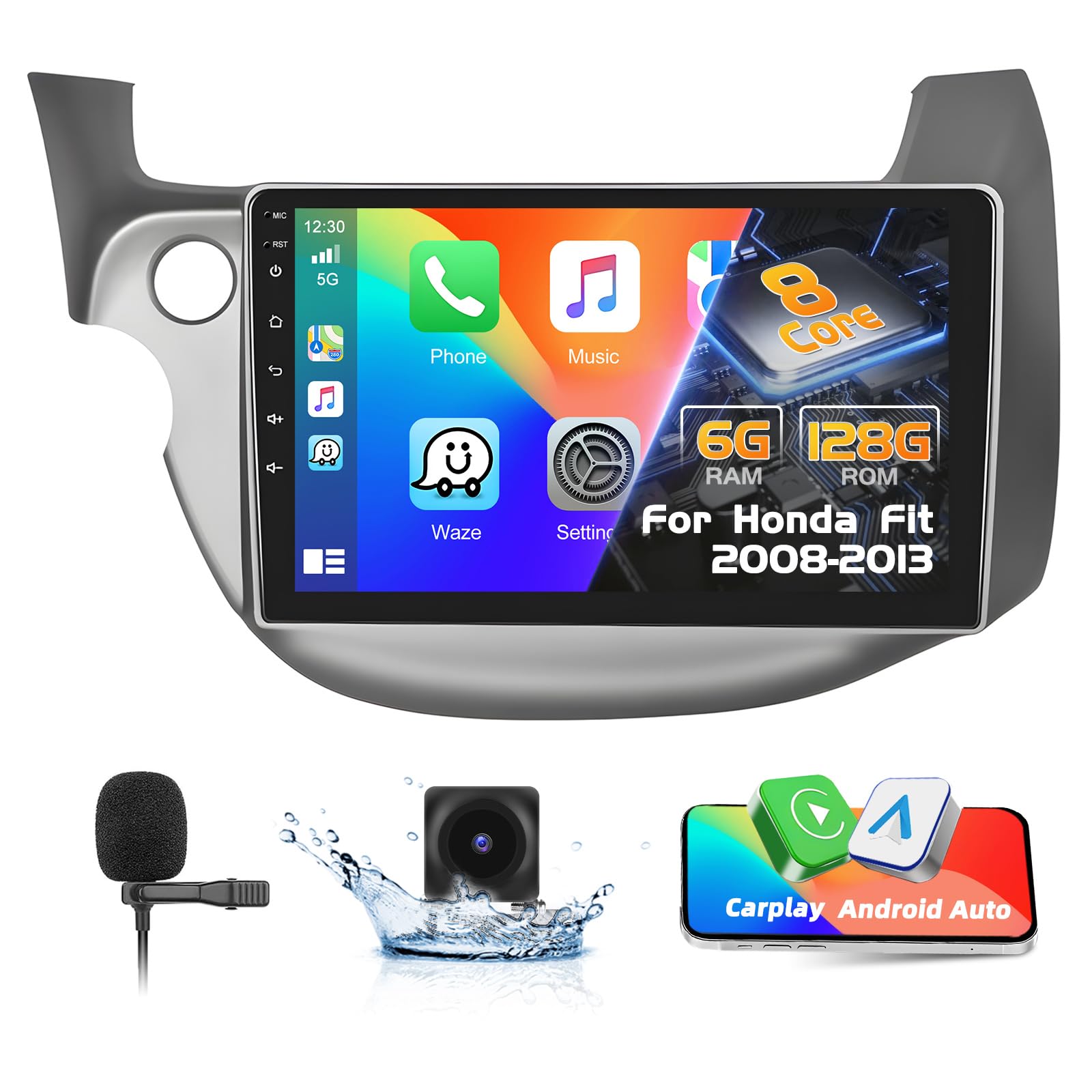 Photo 1 of ****************FOR PARTS ONLY-The touchscreen is not working***************
Podofo 8 Core 6G+128G Wireless CarPlay Car Stereo Radio for Honda Fit Jazz 2008-2013,10" Touch Screen Bluetooth 5.0 Audio with GPS Navigation Mirror Link WiFi EQ RDS Hi-Fi Androi
