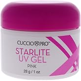 Cuccio Pro Starlite UV Gel - Thermal Bonding Process Ensures Great Strength And Durability - Formulated To Seal With UV Lamps Only - Maintains Natural Thickness - Manicure Use - Pink - 1 Oz Nail Gel