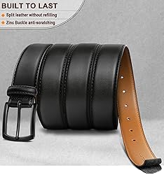 KEMISANT Men Belt-Genuine Leather Belt for Men