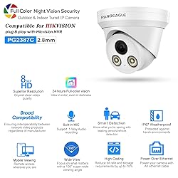 PANOEAGLE 8MP Security POE Camera, 4K IP Camera