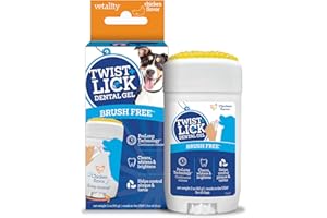 Twist + Lick Dental Gel for Dogs, Cleans Teeth and Freshens Breath for 24 Hours, Chicken Flavor, 2 oz, 30 Day Supply