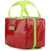 STATPACKS G3+ Remedy Kit, Red Compact EMS Medication Organizer | Configurable elastic grid for meds, diagnostics and tools; mesh pockets; foam-lined and easy clean; ACLS, ALS, BLS, PALS