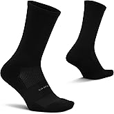 Feetures High Performance Max Cushion Classic Crew Sock for Women & Men - Moisture-Wicking Athletic Socks