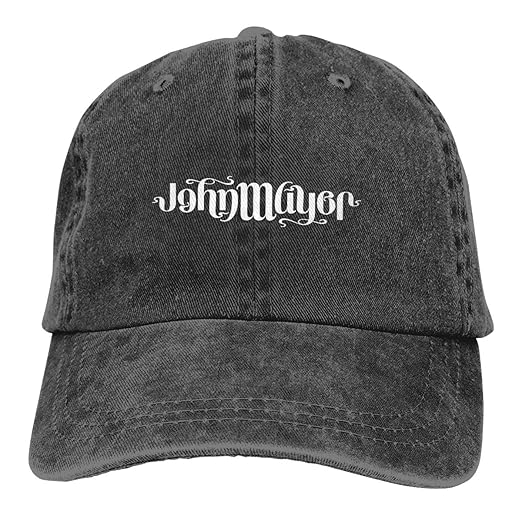 John Mayer Hats Adjustable Vintage Washed Denim Baseball Cap