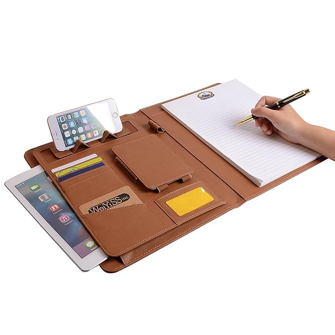 ONLVAN Professional Business Portfolio Padfolio Organizer With iPad