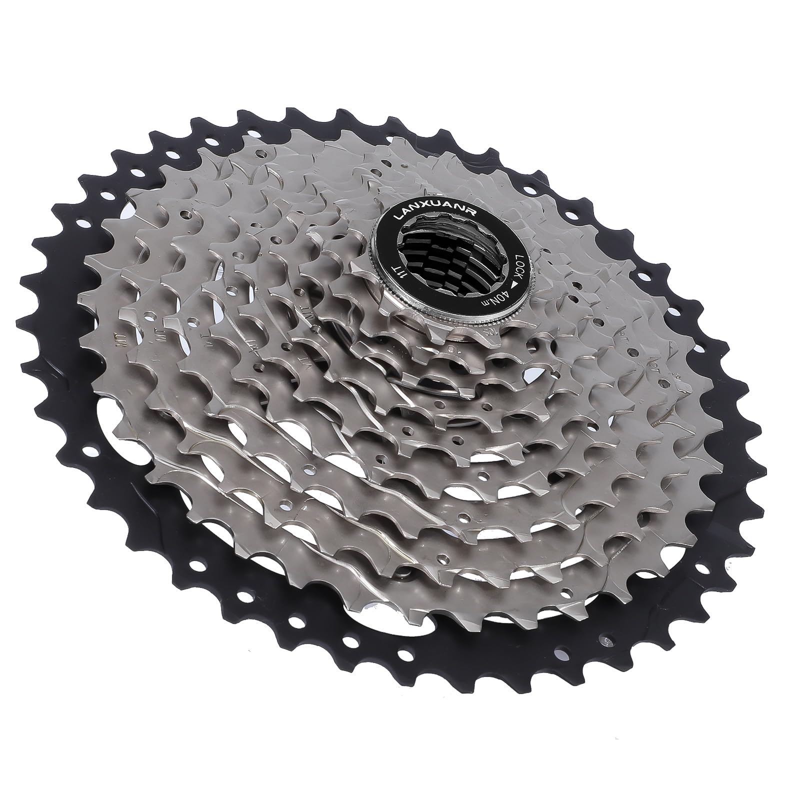 LANXUANR 10 Speed Mountain Bicycle Cassette Fit for MTB Bike, Road Bicycle，Super Light (11-42T)
