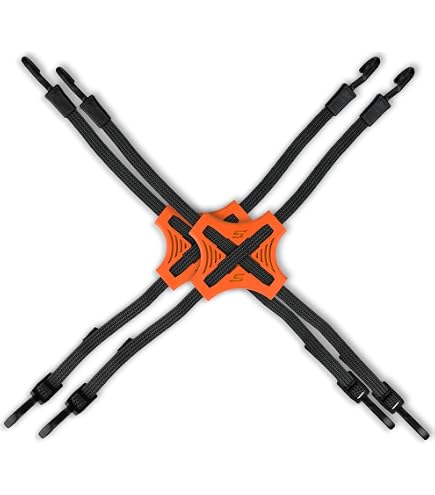 Kindax Bungee-Lastenetz – 119x91 Cm (dehnbar), Latex, Mit 12 Haken, Für Dachgepäckträger & Pickup
