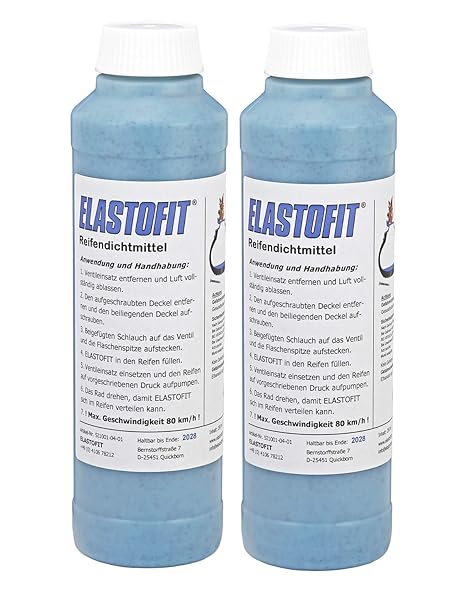 ELASTOFIT Reifendichtmittel 2x 250ml Flasche Fahrrad