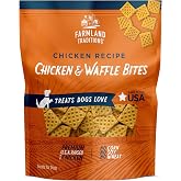 Farmland Traditions Chicken &amp; Waffle Bites, Gluten-Free Dog Treats, Made in USA for All Breeds &amp; Sizes, 2.5 Pound Bag