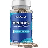Santo Remedio Memoria Brain Health Supplement – Cognitive Support for Attention, Memory & Focus, with CognatiQ Coffee Fruit Extract – Gluten Free, Non-GMO – 30 Servings