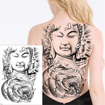 Tzxdbh 3pcs Temporaire Tatouage Femmes Grand Tatouage Geisha