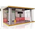 Display Case for 1/18 Diecast Cars,Acrylic Display Case for 1/12 Scale Toy Motorcyle with LED Lighting, Off Road-3 Open Side