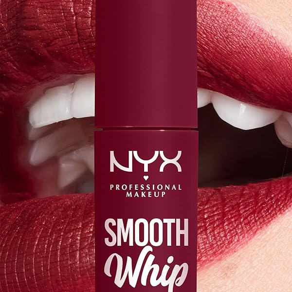 NYX PROFESSIONAL MAKEUP SMOOTH WHIP MATTE LIP CREAM, LONG LASTING, MOISTURIZING, VEGAN LIQUID LIPSTICK – CHOCOLATE MOUSSE (DEEP RED BROWN)