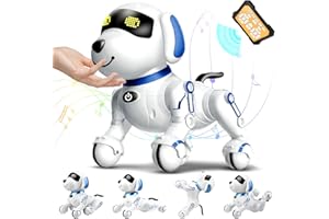 Chridark Remote Control Robot Dog Toy for Kids 5-7 Years Old, Pet Puppy Robotic Toy, Smart Robot Dog, Interactive Touch Walking Talking Toys for Boys Girls, Gifts for 3 5 6 7 8 Years Old