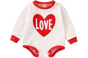 Saliuentm Baby Girl Boy Crewneck Sweatshirt Long Sleeve Romper Oversized Sweater Bodyusuit Pullover Tops Clothes