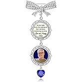 Something Blue Gift For Bride - Bouquet Charms For Wedding Memory, Bouquet Photo Charms For Wedding Memory, Something Blue For Bride, Bride Gifts, Bridal Bouquet Charm, Custom Pin, Wedding Gifts