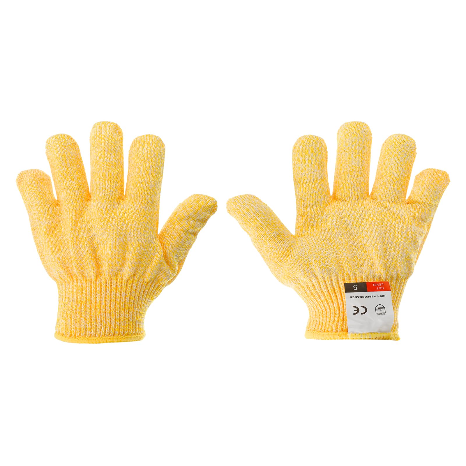 PATIKIL Cut Resistant Gloves,Level 5 Protection XX-Small Cutting Gloves, Yellow