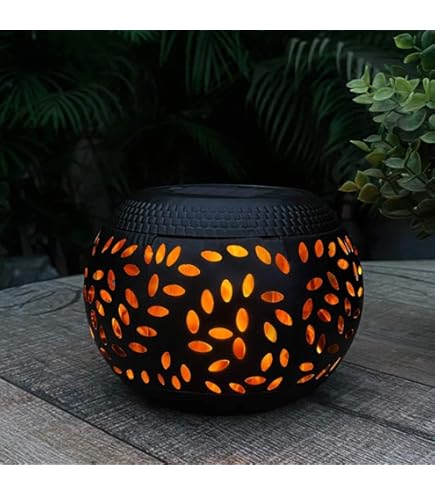 Lot De 2 Lanternes De Table Solaires D'extérieur étanches à