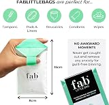 Fab Little Bag Sanitary Disposal Bags 125 Pack with Free Travel Case view 3