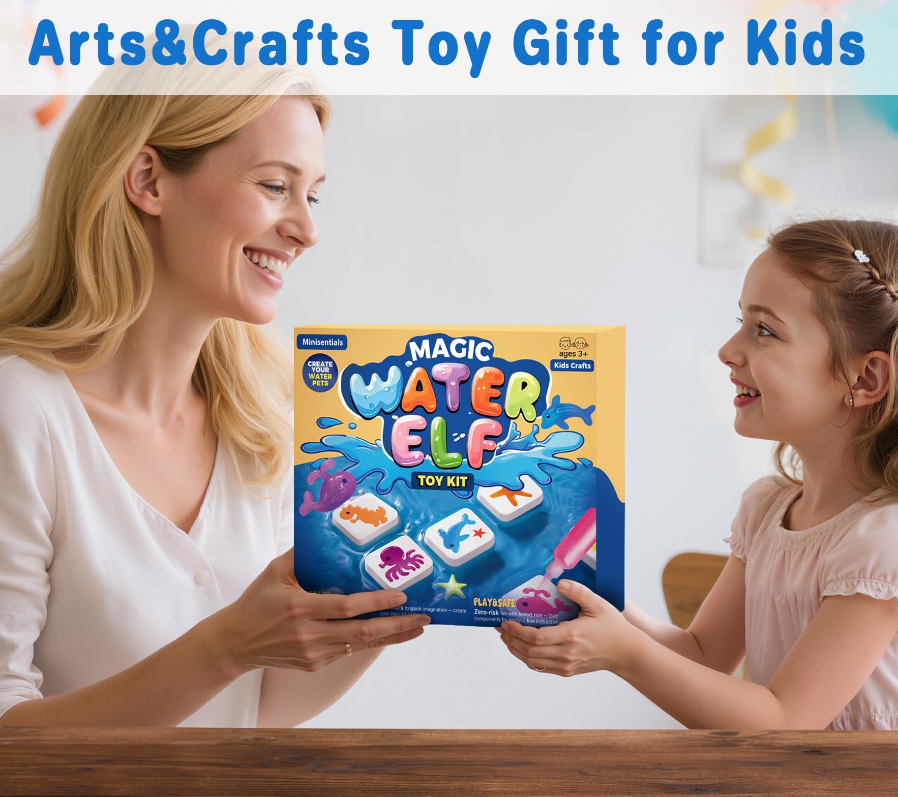 Magic Water Elf Toy Kit - Crafts kit for Kids - Arts and Crafts for Girls - Magic Gel Water Pets - Make Your Own Squishies Squishy Maker Toys - Kid Toys Birthday Gifts for Girls Boys Ages 3-12
