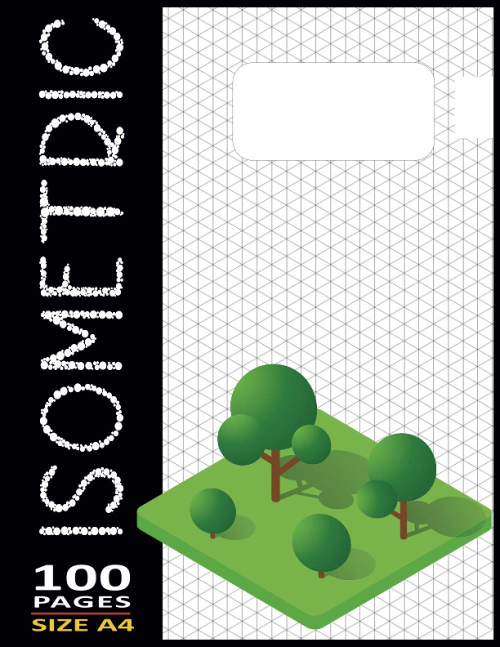 Isometric Paper Triangle Notebook 8.5"X11" Inches - 100 Numbered-Page