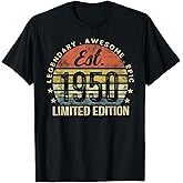 Est 1950 Limited Edition 76th Birthday Vintage 76 Year Old T-Shirt