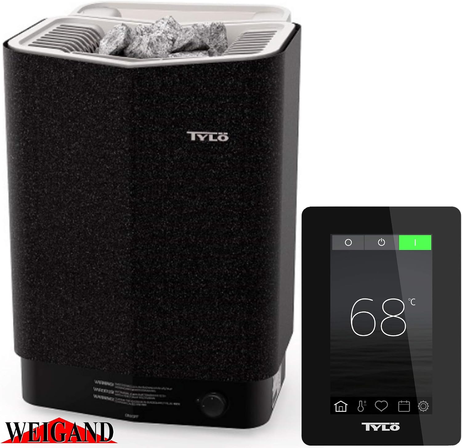 Tylö Saunaofen Sense SK 6,6 KW – Austauschofen Für Sauna, Edelstahl, 4-8 M³