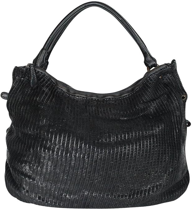 Reptile's House Beuteltasche MOON, Lasercut, Schwarz, (BxHxT) 40x33x16