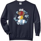 We Bare Bears Christmas Bear Squad Ugly Sweater Stack Comfort Colors Adult Sweatshirt
