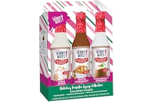 JORDAN'S SKINNY MIXES Jordan’s Skinny Mixes Sugar Free Coffee Syrup, Holiday Trio Coffee Flavoring Syrup, Zero Calorie Drink Mix for Lattes, Baking, Protein Shake, Dairy & Gluten Free, Kosher, 25.4 Fl Oz, 3 Pack