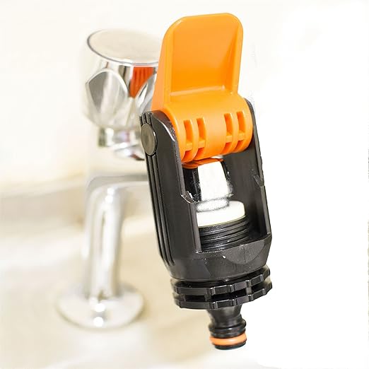 Connettore Universale Per Rubinetto, Adattatore Regolabile In ABS E TPR, Per Tubo Da Giardino E Cucina, Raccordo Antigoccia, Colore Arancione