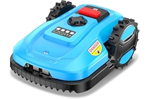 ACFARM Automatic Robotic Lawn Mower 1/4 Acre, 20V 4.0 Ah Battery Powered, APP Control with Schedule, Self-Charging, Bluetooth Wi-Fi Connect, Lawnmower for Small to Medium Yards