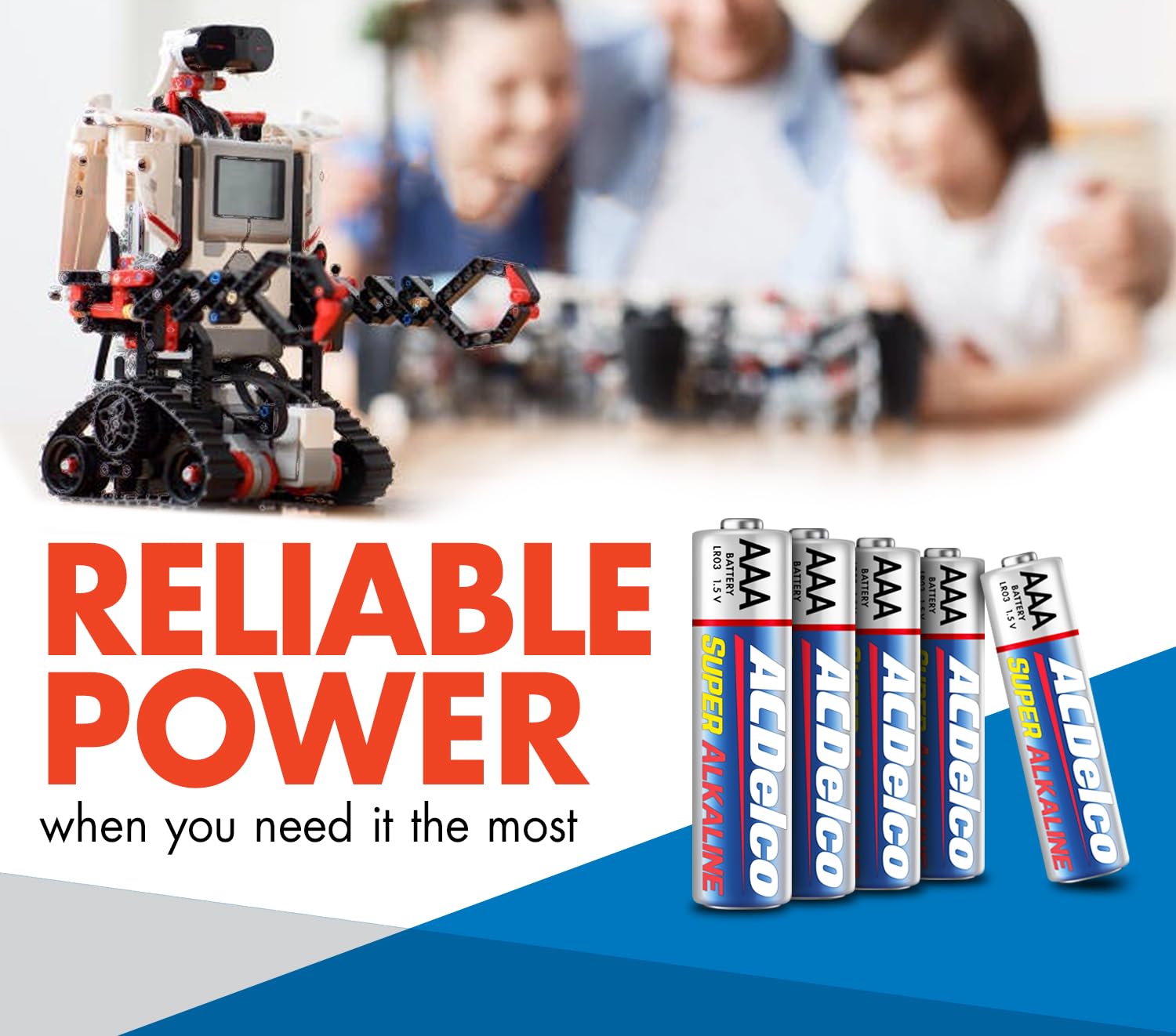 ACDelco 48-Count Triple AAA Batteries, Maximum Power Super Alkaline Battery for Home and Office, 10-Year Shelf Life, Reclosable Packaging