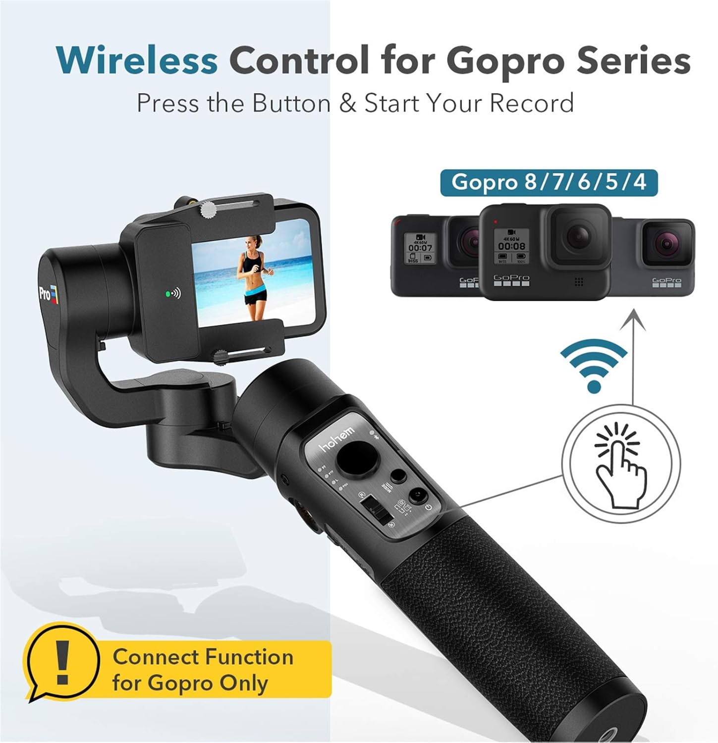 3-Axis Gimbal Stabilizer for GoPro 8 Action Camera Handheld Gimbal Tripod Mount Splash-Proof Wireless Control for Gopro Hero 8, 7, 6, 5, 4, 3, Osmo Action, SJ CAM, YI Cam, Sony RX0 – Hohem iSteady Pro3 : Camera & Photo