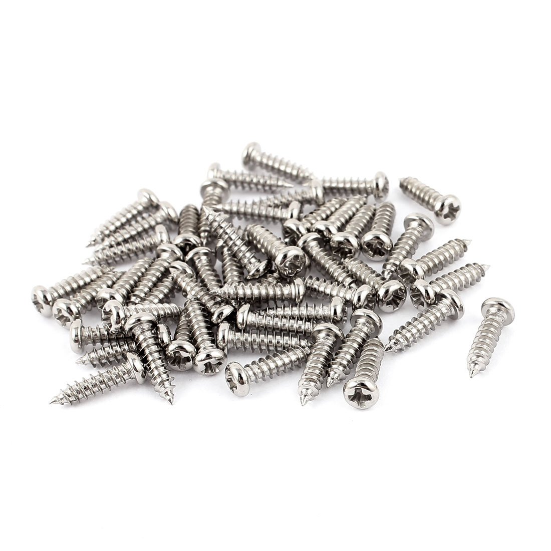 Aexit 50pcs M2.5 x 10mm Stainless Steel Cross pan Head Self Tapping Screws Bolts (ee0ece8ed296e57460777c5ec57bd59d)