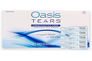 OT6100 - Oasis TEARS® Preservative-Free Lubricant Eye Drops Relief for Dry Eyes | 30 Single-Use Containers | 0.01 FL OZ (0.3 mL)